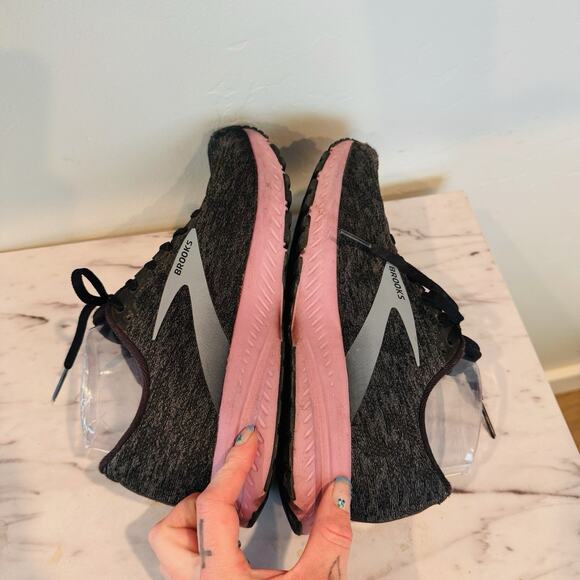 Brooks Shoes - Brooks Launch 7 Black And Pink Running Shoe Women’s Size 8.5